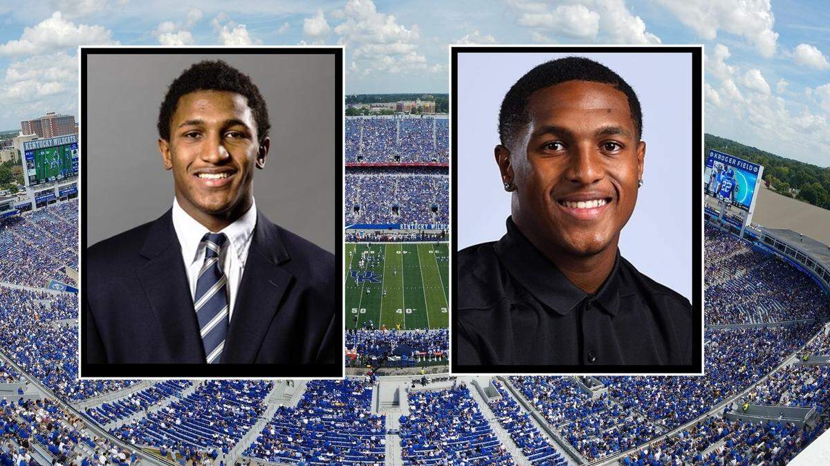 Rayshad Lewis (left) and Rahsaan Lewis, the sons of former NFL star Ray Lewis, are transferring to the University of Kentucky.