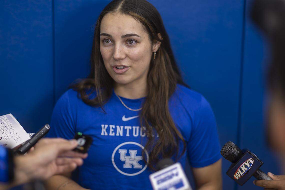 All-America point guard Georgia Amoore, a fifth-year transfer from Virginia Tech, listed UK’s conference among the reasons Kentucky is an attractive destination. “SEC funding is crazy, the support they pour into athletes is insane.”