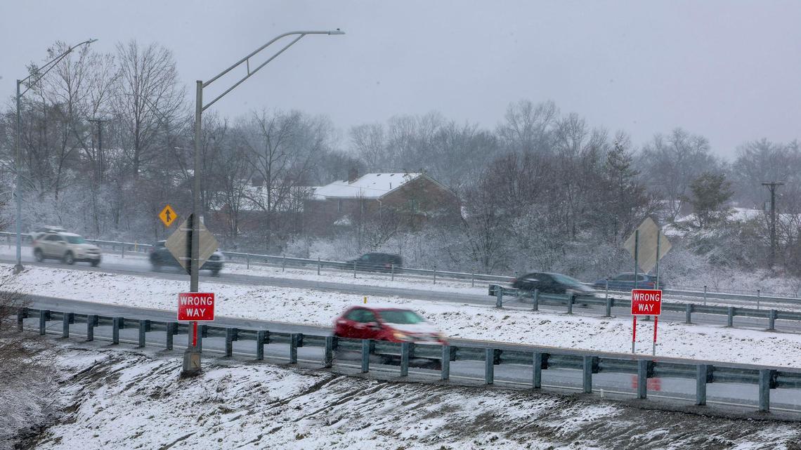 Central Kentucky sees heavy snowfall Sunday as state grapples with flooding fallout