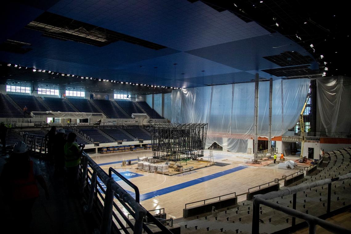 Memorial Coliseum, which is undergoing an $82 million renovation, will have air conditioning for the first time, among many other new amenities.