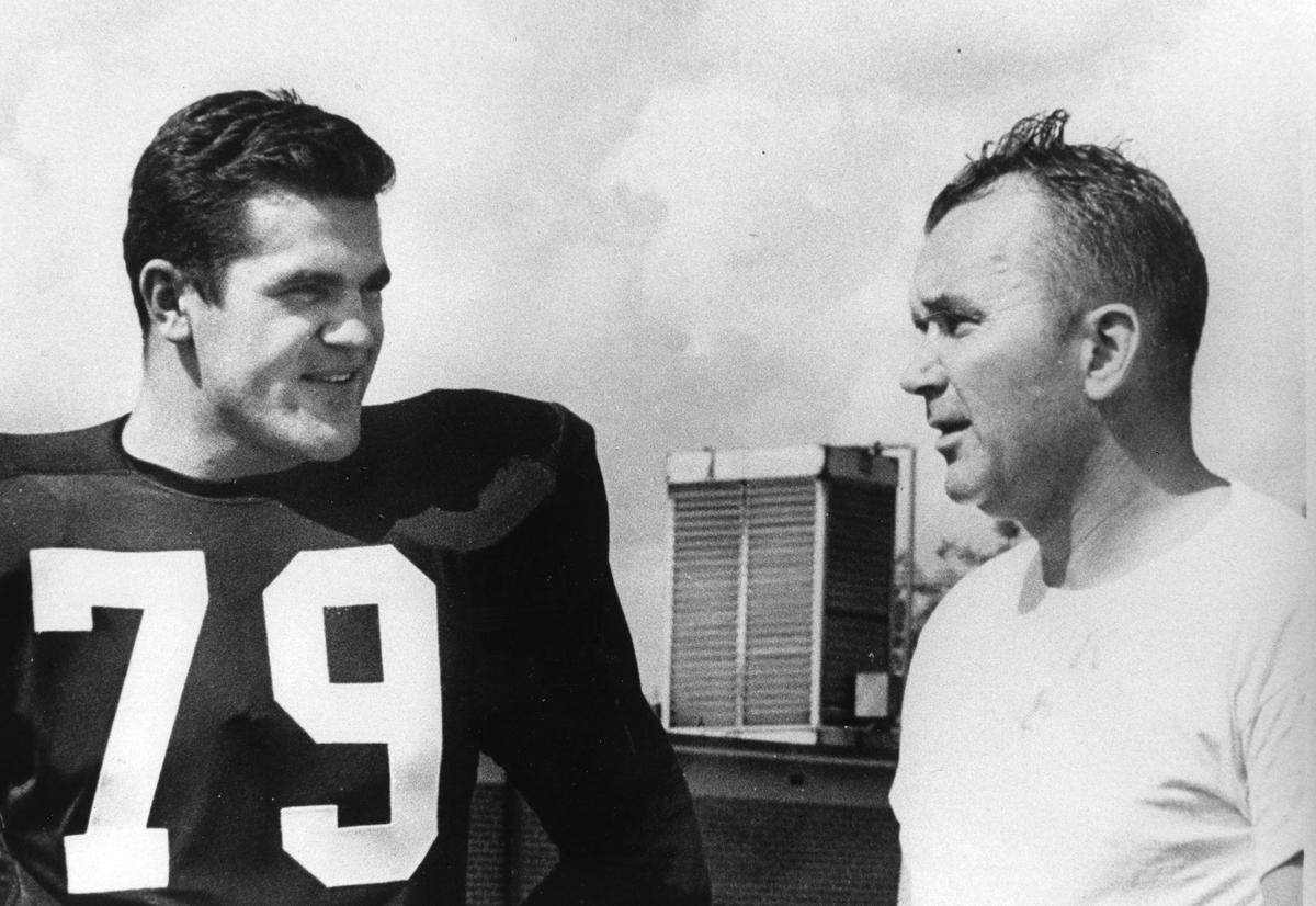 In 1959, Blanton Collier, right, coached Kentucky to its sixth win over Tennessee in seven years, a 20-0 whitewashing of the Volunteers before a crowd of 38,000 fans in Lexington.