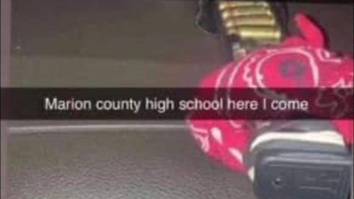 Marion County, W.Va., Homeland Security & Emergency Management shared a screenshot of a threat that circulated via SnapChat, causing concern in several states.