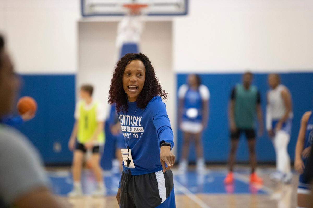 Kyra Elzy is about to begin her third season as UK’s head coach.