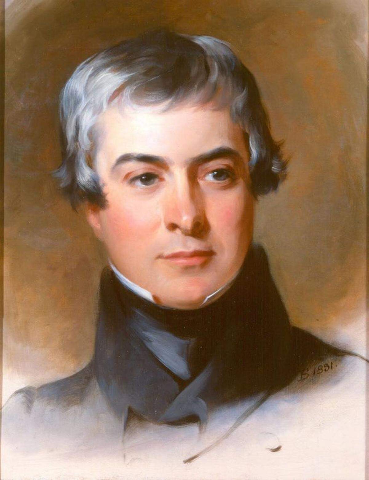 Benjamin Gratz around 1831, painted by Thomas Sully.