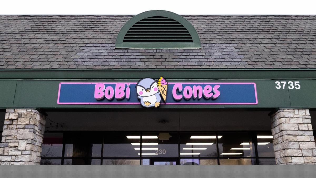 BoBi Cones soft serve ice cream shop at Palomar Centre Drive off Harrordsburg Road.