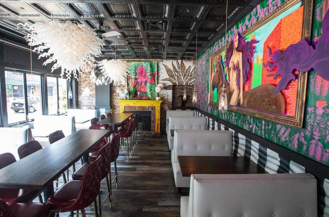 The Britney room at Agave & Rye’s new downtown Lexington location has views of North Broadway. You can reserve it for a big group but it isn’t free.