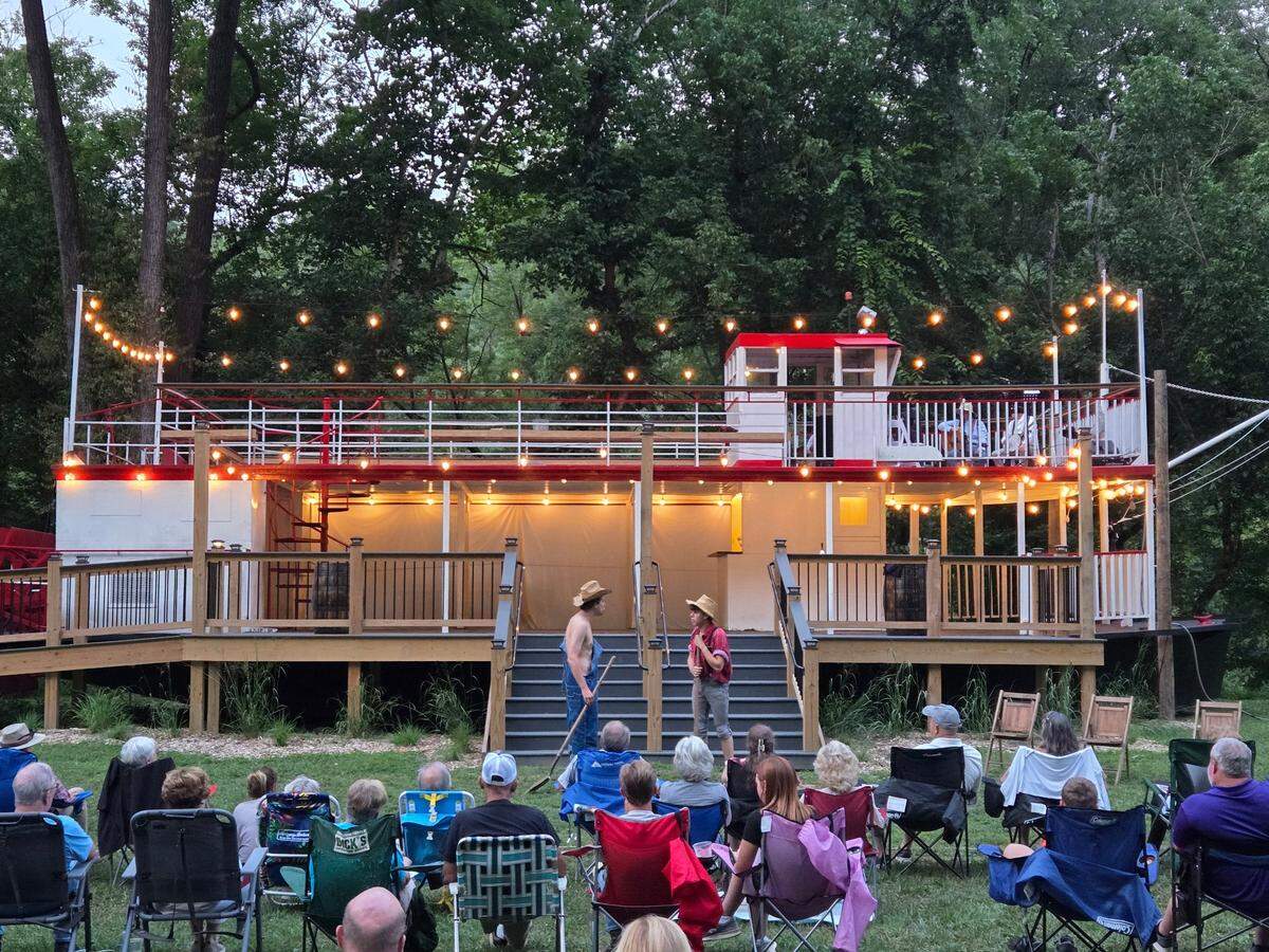 There will be three showings of River Adventures featuring iconic fictional characters Tom Sawyer and Huckleberry Finn at Shaker Village’s riverboat theater from July 11 to 13.
