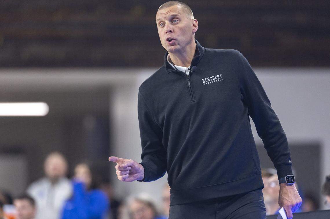 New Kentucky coach Mark Pope will lead the Wildcats against an opponent for the first time Wednesday night when UK faces Kentucky Wesleyan in a men’s college basketball exhibition game.