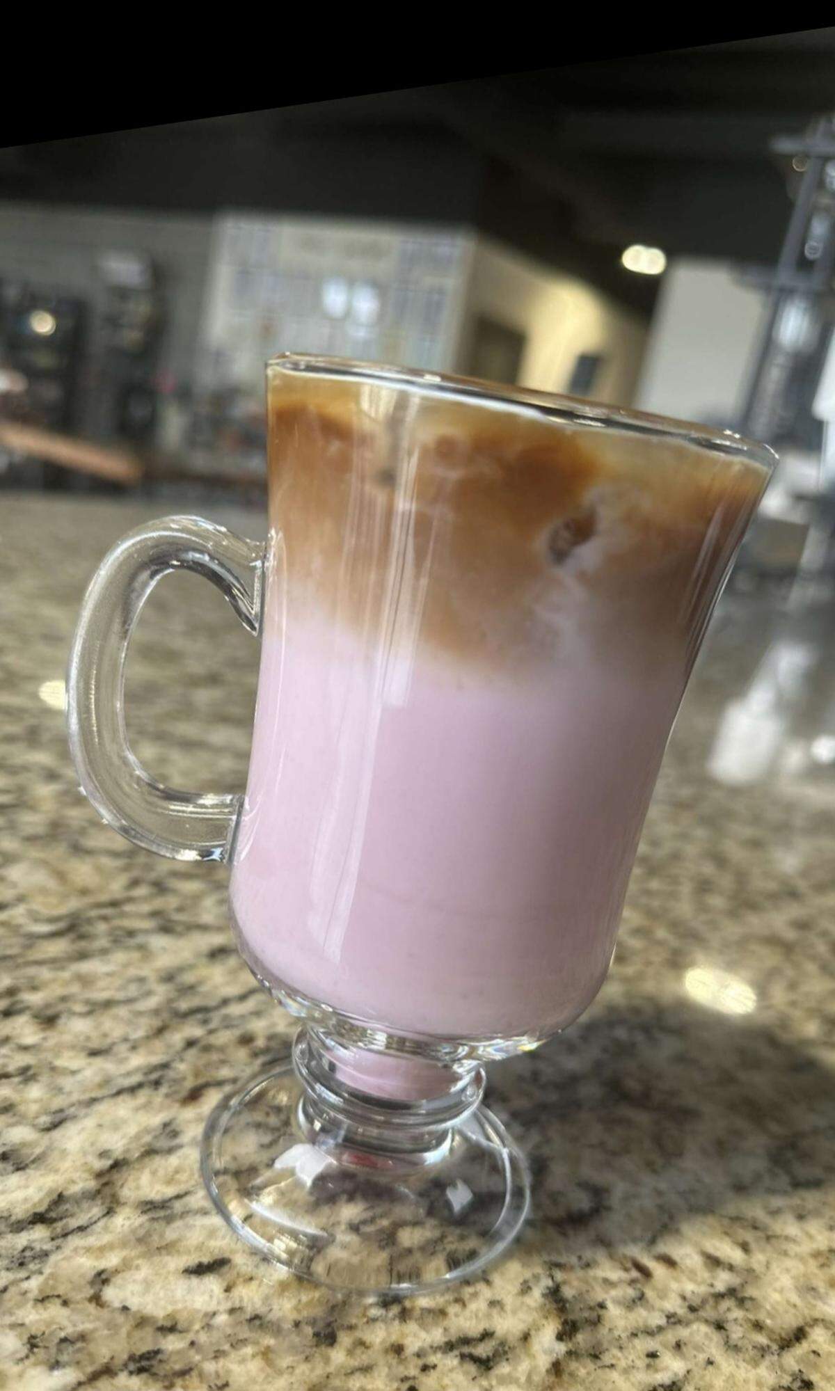 Hi Barbie! Macchiato from Chaotic Good coffee shop.