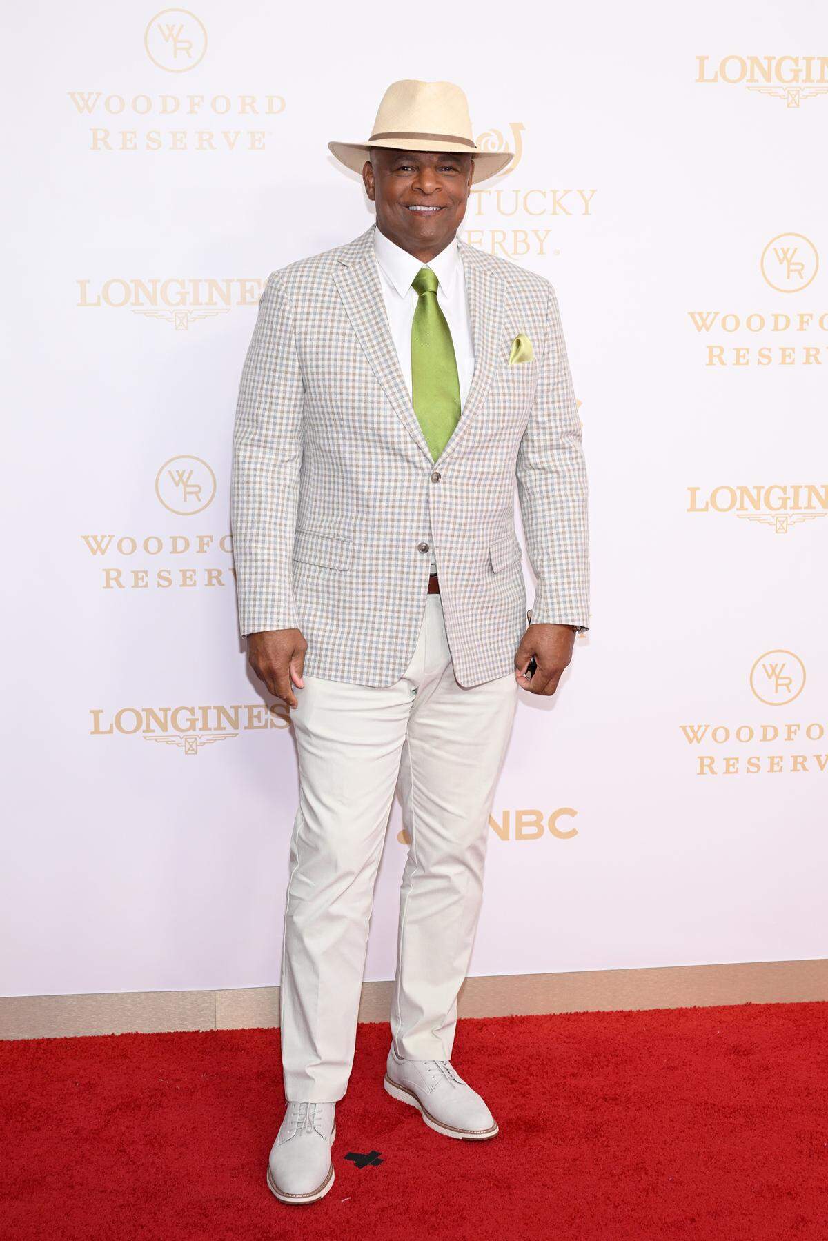 LOUISVILLE, KENTUCKY - MAY 02: Warren Moon attends the Kentucky Derby 152 at Churchill Downs on May 02, 2026 in Louisville, Kentucky. (Photo by Daniel Boczarski/Getty Images for Churchill Downs)