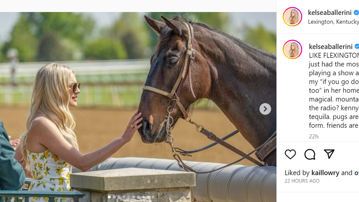 Country music star Kelsea Ballerini spent time at Keeneland with friends while she was in Lexington this week, the star posted to her Instagram account.