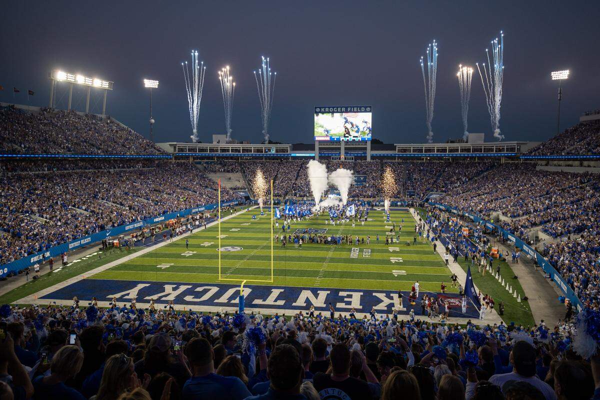 The University of Kentucky's Kroger Field is one of at least six SEC football stadiums where alcohol will not be sold in general-seating areas in 2019.