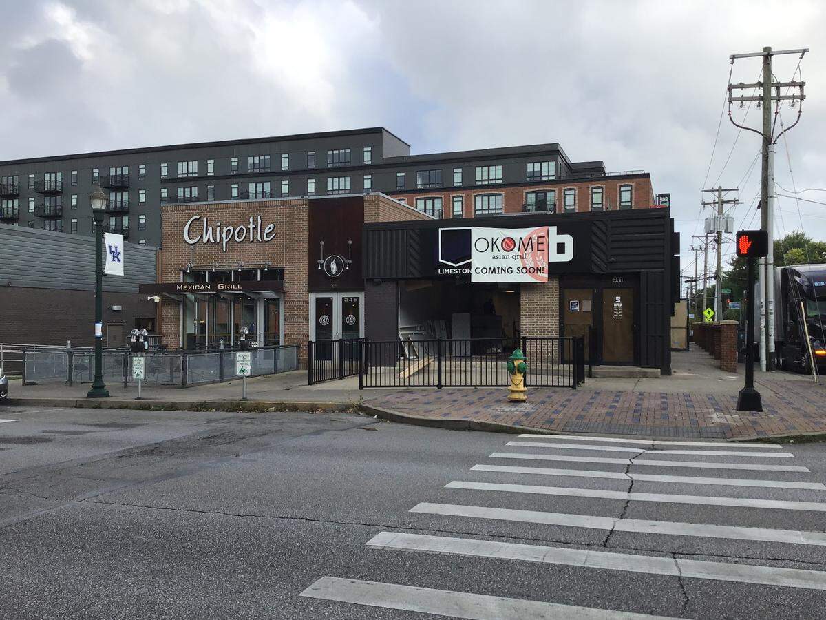 A new restaurant is coming to South Limestone across from the University of Kentucky campus: Okome Asian Grill is opening this fall next to Chipotle.