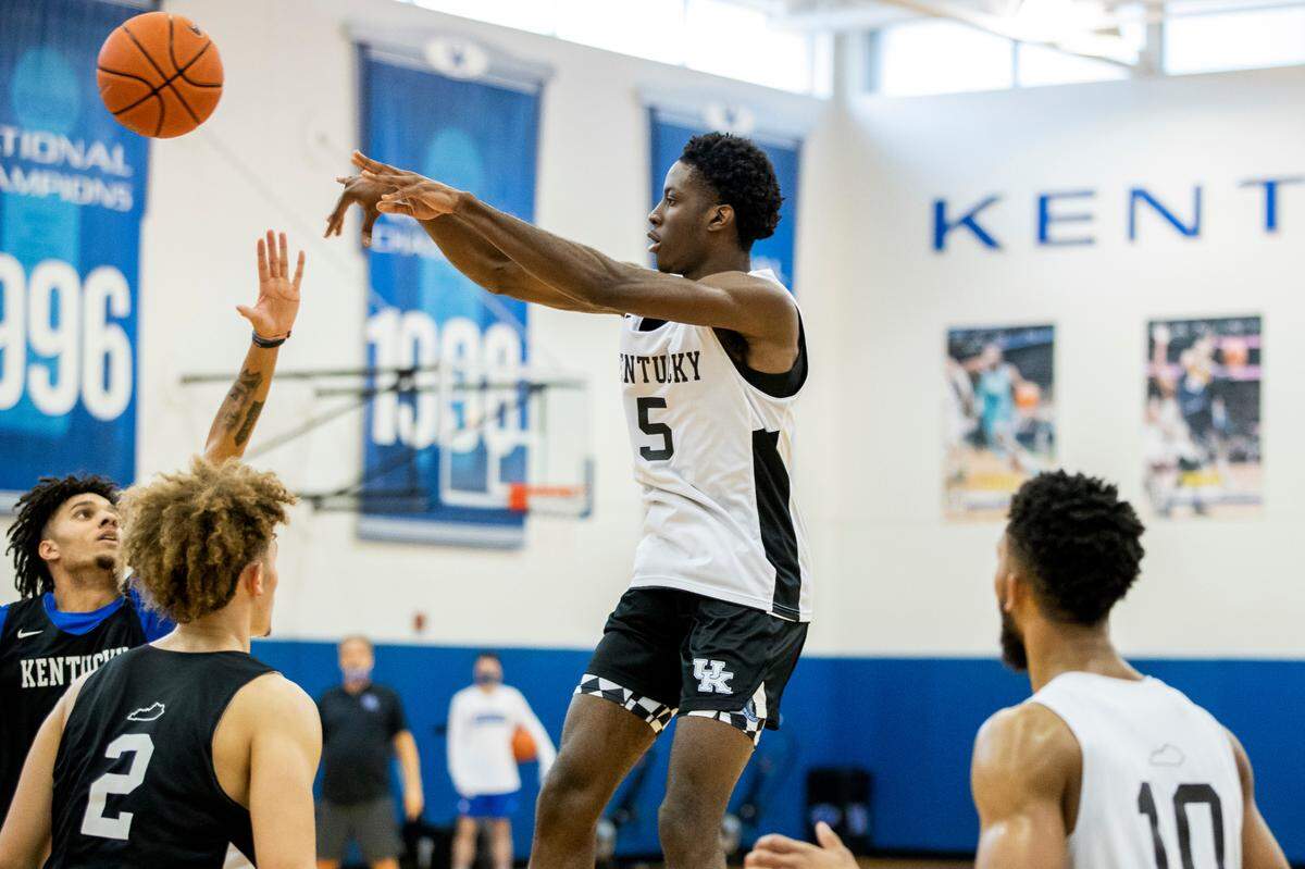 Kentucky freshman Terrence Clarke said he is learning to balance scoring and facilitating as a player comfortable working both inside and on the perimeter.