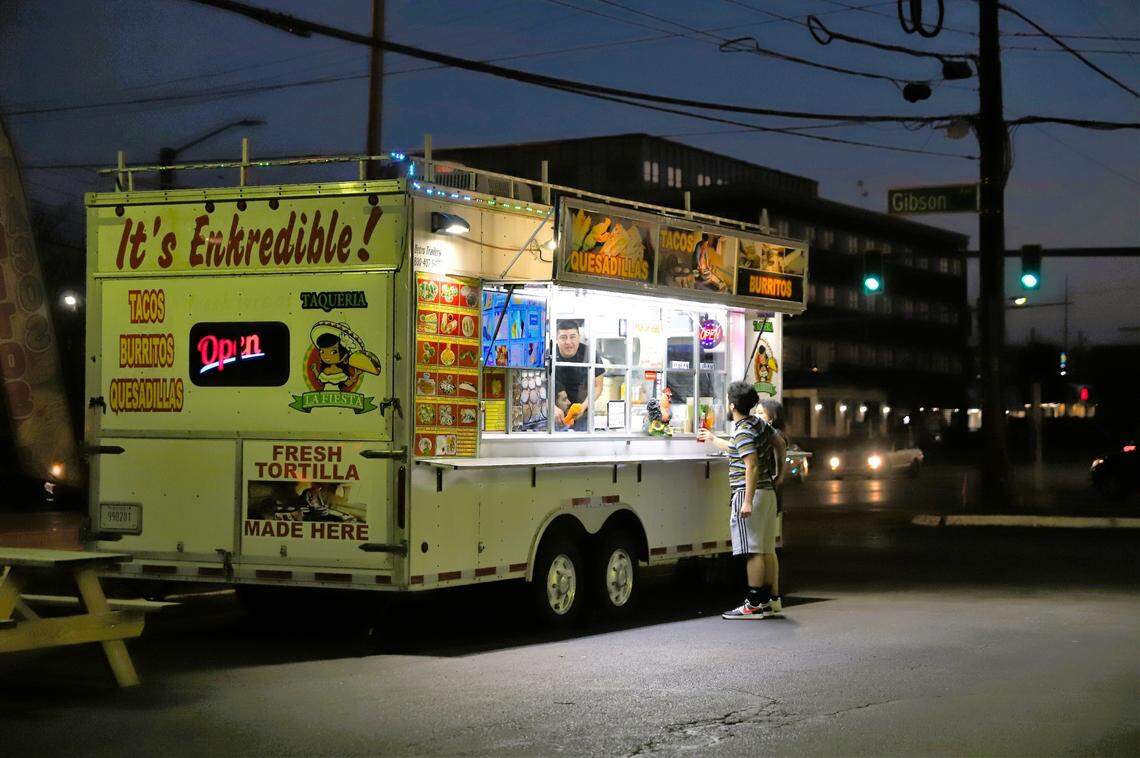 The homemade Pan de Yema egg yolk sweet bread is a must from La Fiesta Tacos at 1201 S. Broadway.