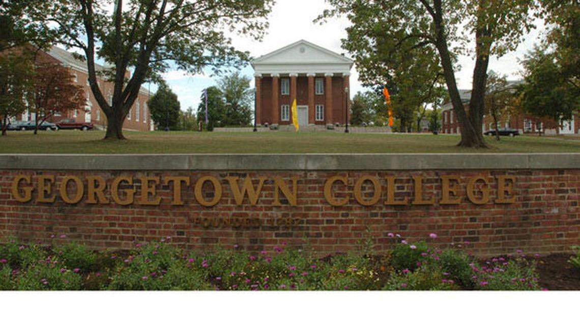 Giddings Hall on the campus of Georgetown College.