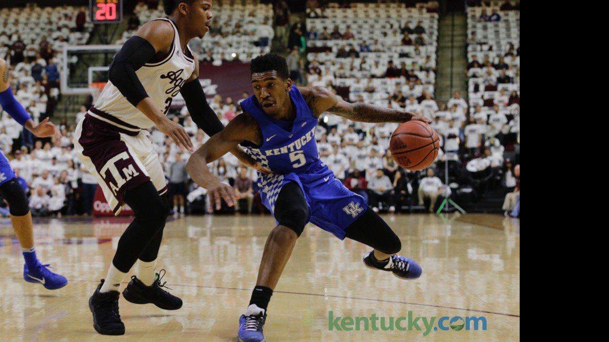 Malik Monk looked to attack the basket during Kentucky's game against Texas A&M.