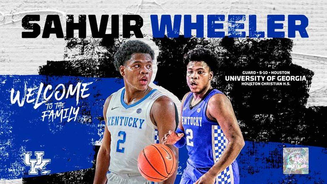 Kentucky transfer Sahvir Wheeler led the Southeastern Conference with 7.4 assists per game as a sophomore for Georgia during the 2020-21 season.