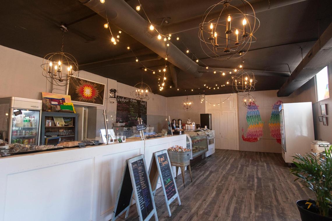 The Side Porch Cafe is a family owned bakery named for a covered porch running the length of the building in Waco Ky., Thursday, February 25, 2021. It opened in July 2019 by Rhonda Blevins, her husband Tyler Blevins and her daughters Brooke Rose and Lexie Rose.