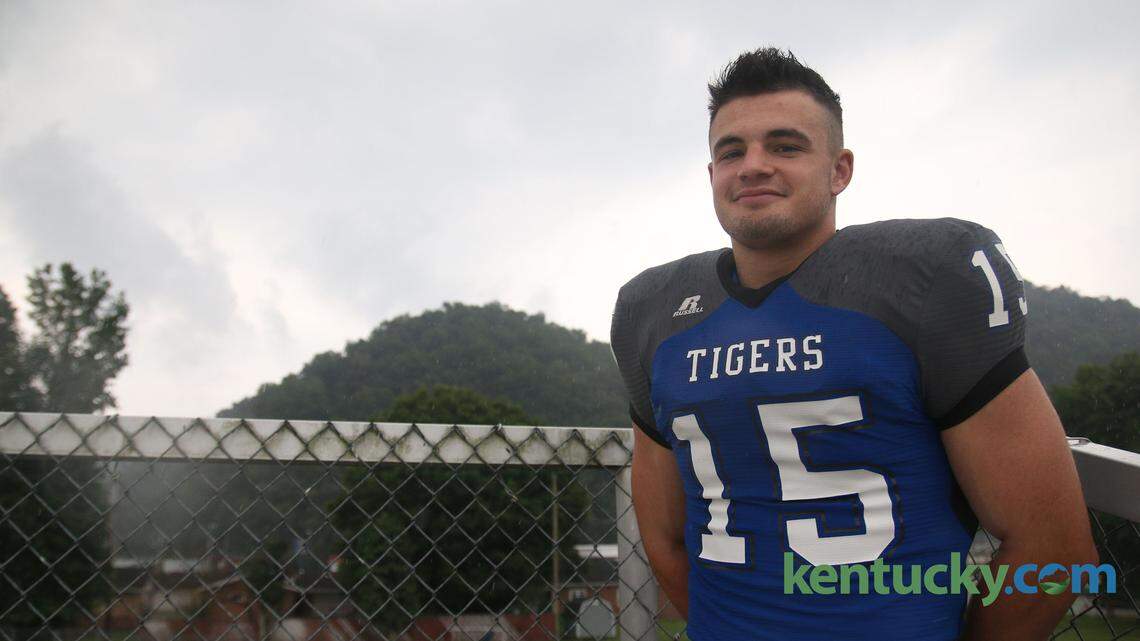 Paintsville linebacker, Kash Daniel discussed how he  decided which college he will play football for on Wednesday, July 1, 2015. "I'm going to school where I feel at home," said Daniel. He will announce which college he will be attending on Saturday. Photo by Andrea Noall | Staff