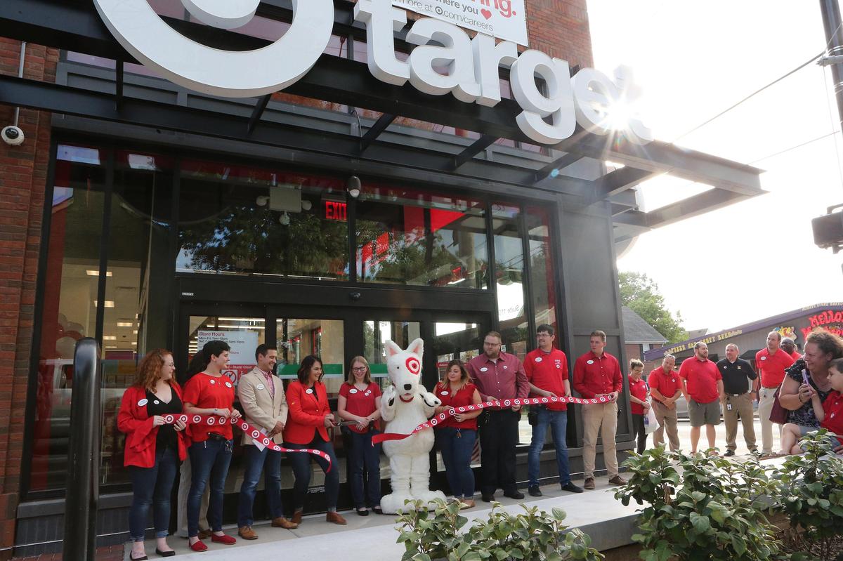 Target staff gathered for a ribbon cutting Tuesday at the new Target store on the UK campus. Photo by Matt Goins