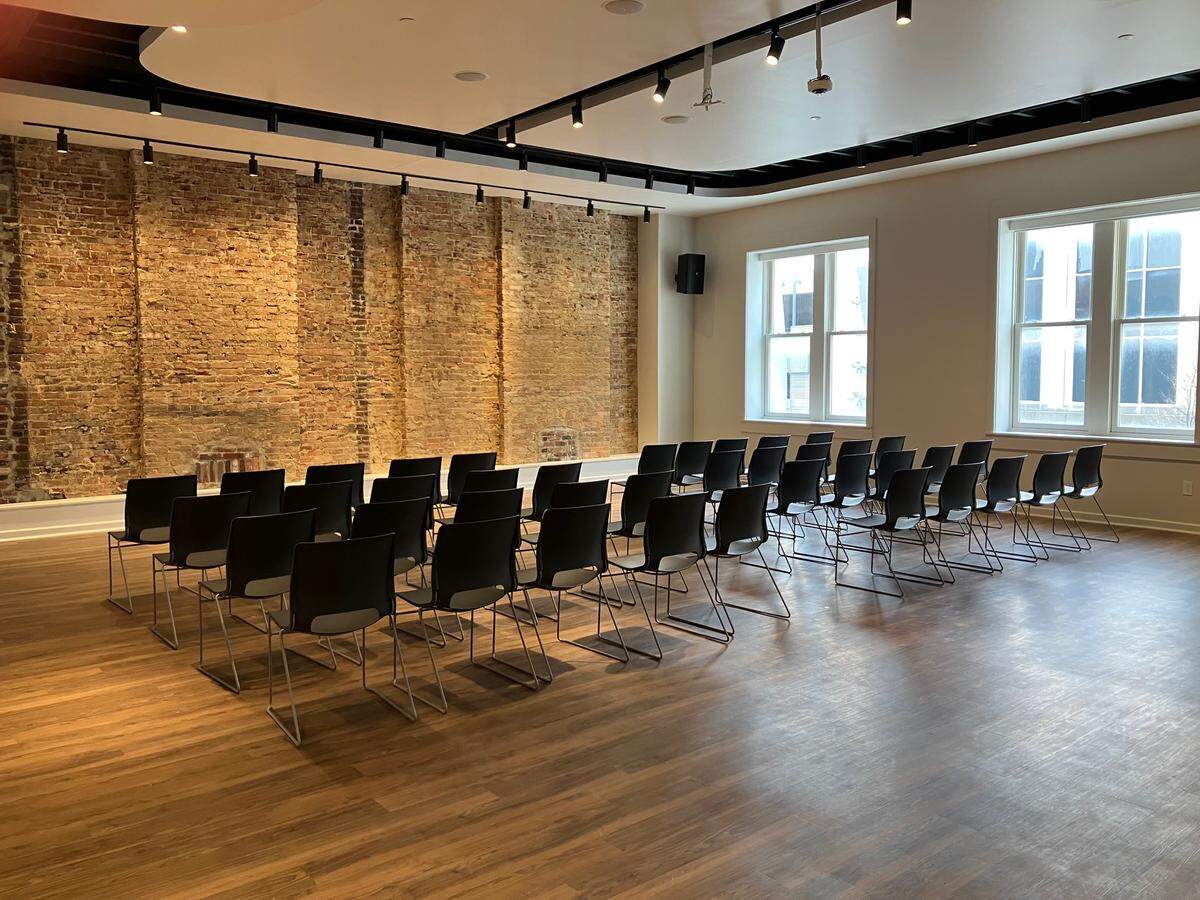 The third floor of the Pam Miller Downtown Arts Center has been renovated to include multiple event and meeting spaces. A grand opening was held at 141 E. Main Street on Jan. 22, 2025.