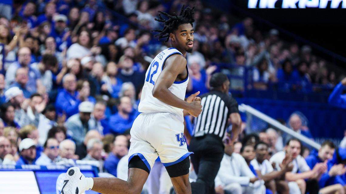 Kentucky guard Antonio Reeves averaged 14.4 points per game for the Wildcats during the 2022-23 season.