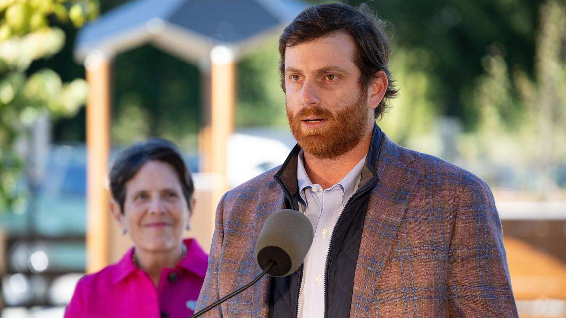 12th District Councilmember Hil Boone shares how parks are a vital investment in the quality of life for the entire community during the ribbon-cutting ceremony officially opening Cardinal Run Park North on Oct. 9, 2025, in Lexington, Ky.