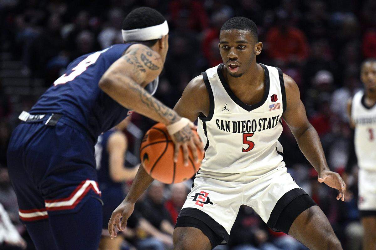 Lamont Butler was the Mountain West defensive player of the year while playing for San Diego State last season.