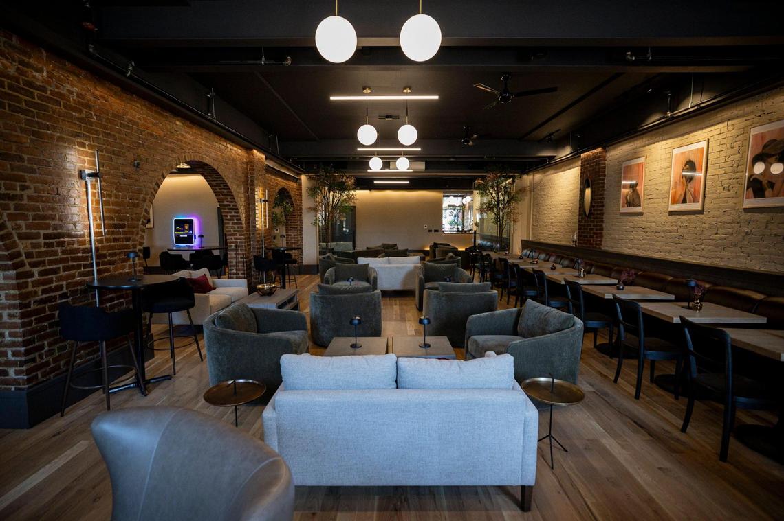 Seating area at The Melroy on Thursday, July 3, 2025, at 144 N. Broadway in Lexington, Ky.