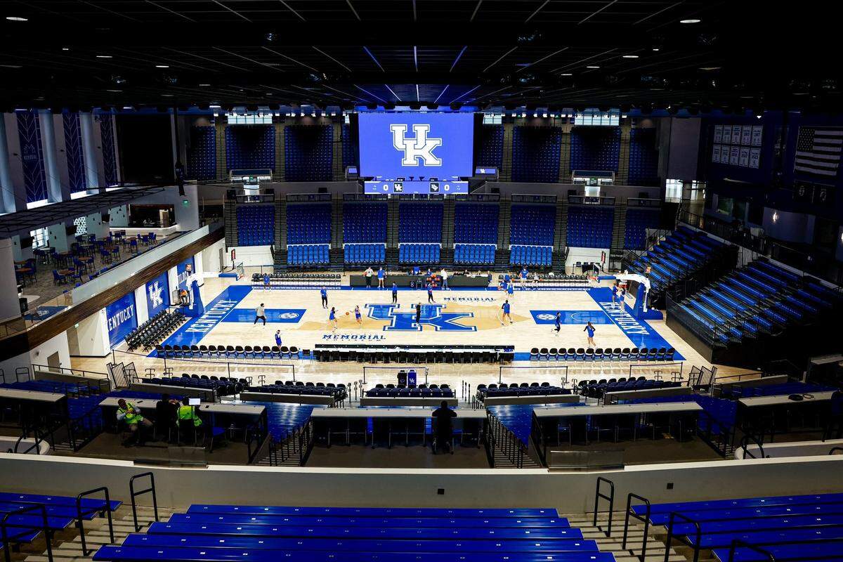 Memorial Coliseum was the site for Friday’s Blue-White Preseason Event for UK men’s and women’s basketball.