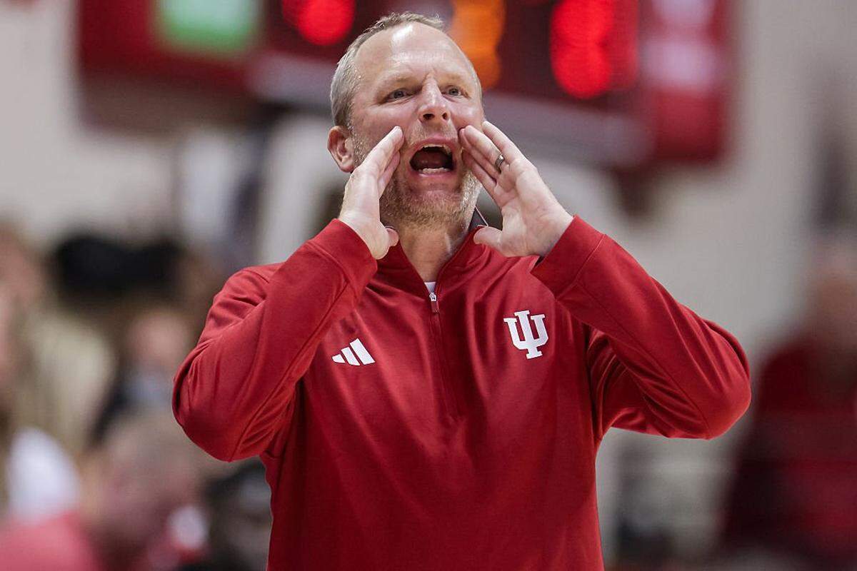 Darian DeVries is in his first season as the head coach at Indiana.
