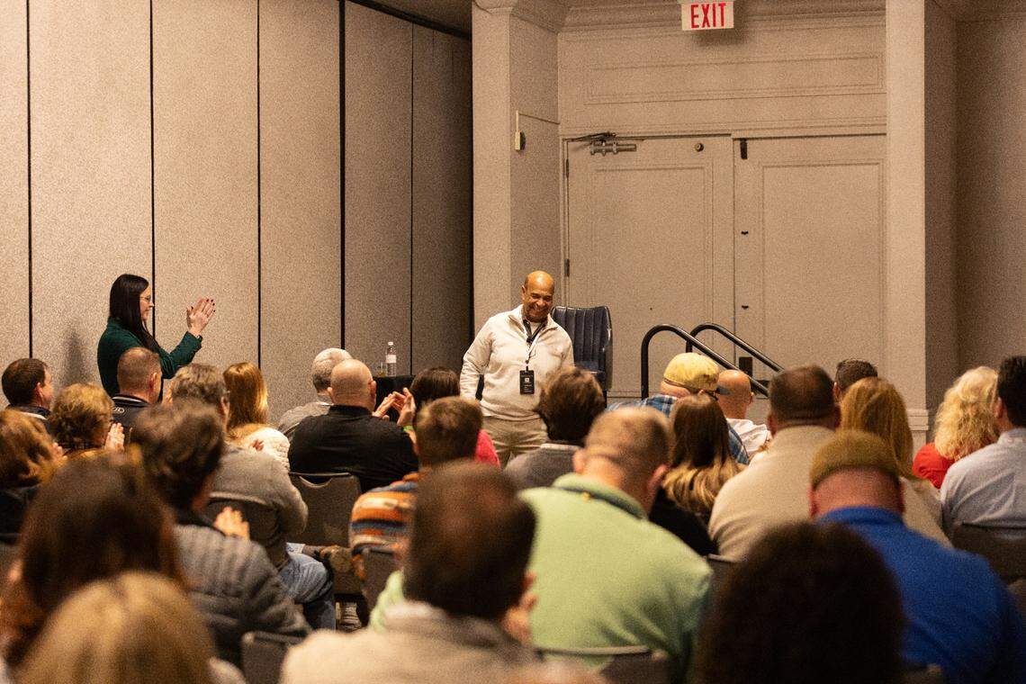 Freddy Johnson, Buffalo Trace’s VIP ambassador and a member of the Kentucky Bourbon Hall of Fame, at last year’s BourbonCon breakout sessions.