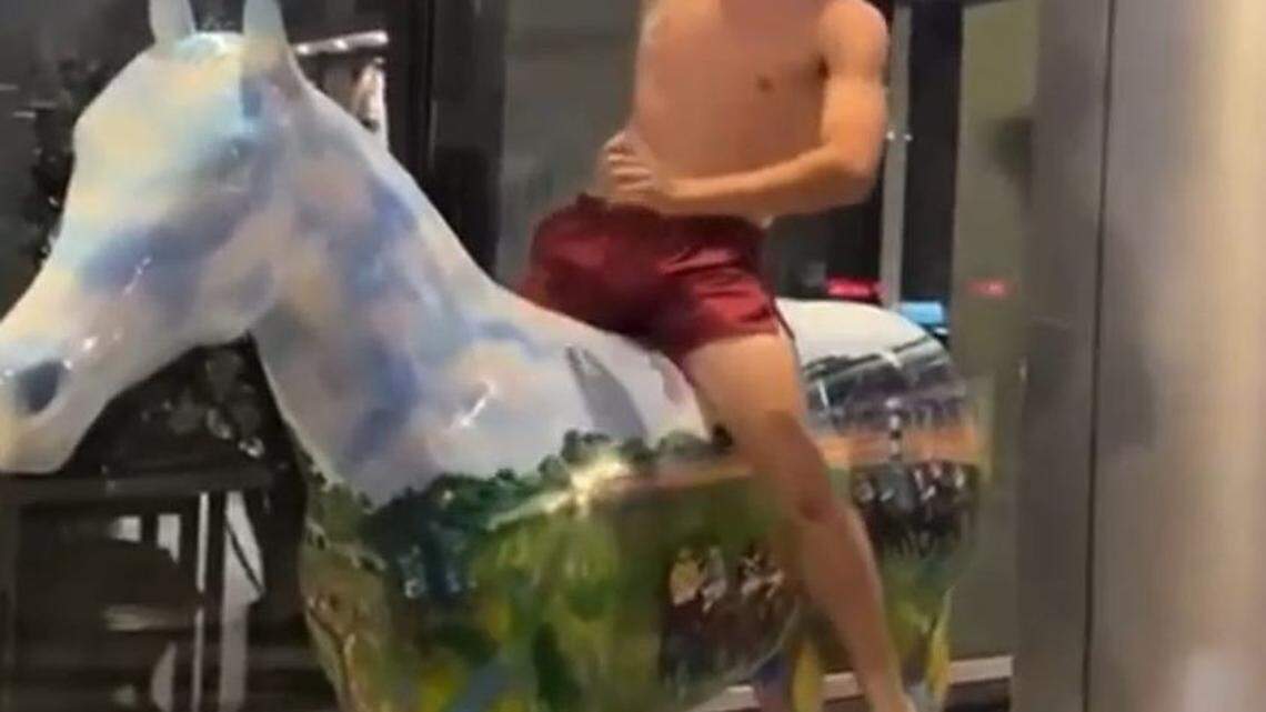 LexArts is reporting cases of people climbing on top of their iconic Horsemania foals. They’re asking the public to report any cases of vandalism against these painted foals. 