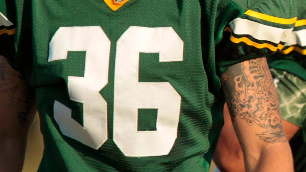 Bryan Station's Patrick Puckett during the Bell. Co. at Bryan Station football game in Lexington, Ky., on Aug. 24, 2012.  Photo by Pablo Alcala | Staff