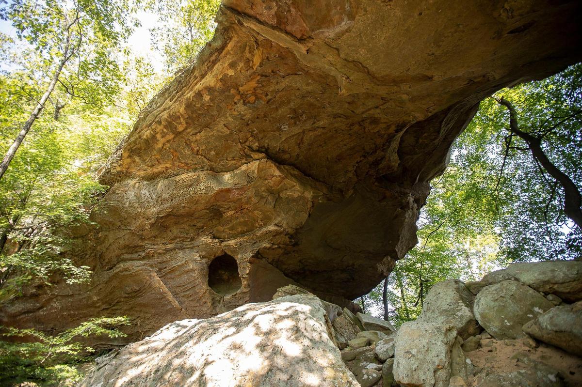 Adventure Arch is located on property owned by Ian Teal near the Slade exit off the Mountain Parkway, close to the Natural Bridge State Park, in Powell County, Ky. The Red River Economic Development LLC has an option on Teal’s property to develop a “destination resort.” Friday, Aug. 7, 2020