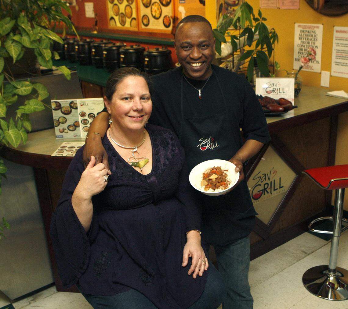 Mamadou “Sav” Savane and his wife, Rachel.