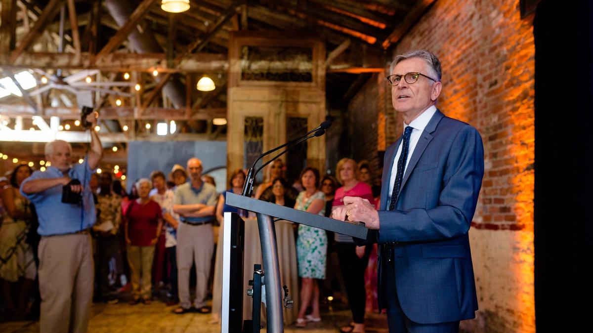 Ernesto Scorsone talked about the landmark Commonwealth of Kentucky vs. Jeffrey Wasson case —  in which the Kentucky Supreme Court overturned the state’s anti-sodomy law — as two historic markers honoring LGBTQ history were unveiled on June 3 in Lexington, Ky.