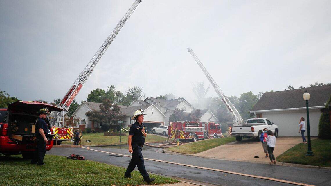 Fire department fighting structure fire in Lexington, KY | Lexington ...