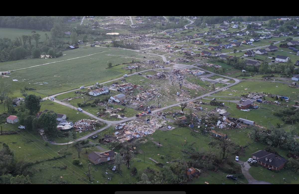 The Sunshine Hills area of Laurel County was hit hard by severe storms and a presumed tornado early Saturday, May 17, 2025, leaving several people dead and much of a neighborhood destroyed.