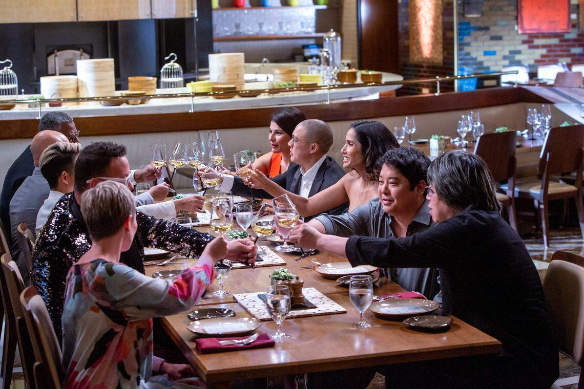 The finale’s guest judges include a who’s-who of Asian cuisine including Dan Hong, Mitsuharu Tsumura, Alvin Leung, Alexander Smalls and May Chow, plus host Padma Lakshmi, head judge Tom Colicchio and judges Nilou Motamed and Graham Elliot.