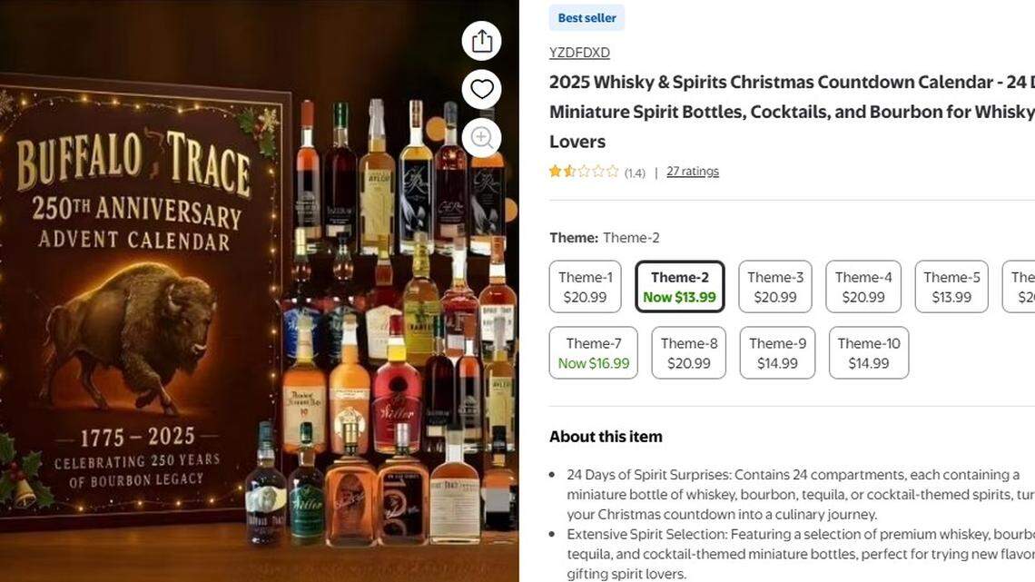 KY distillery offers make-up gift for bogus bourbon advent calendar
