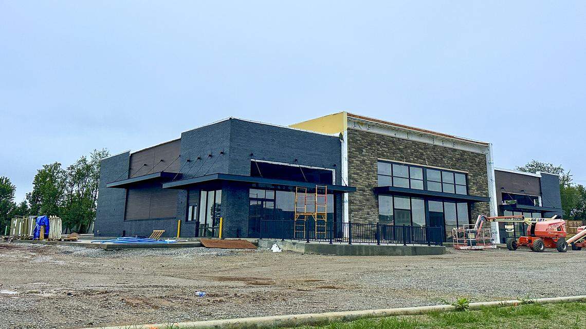 A new Graeter’s ice cream location is under construction at the Fountains at Palomar shopping center at 3957 Fountainblue Lane, Suite 110, photographed Tuesday, Oct. 7, 2025, in Lexington, Ky. The new ice cream shop will have a drive-thru and an outdoor patio.  