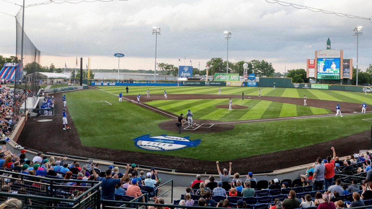 Fans cheer after a home run during a Lexington Legends game at Legends Field on May 25, 2024.