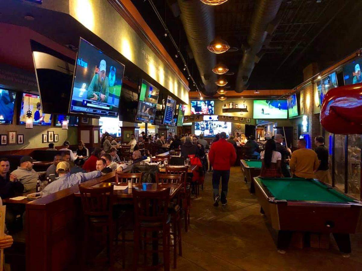 Tilted Kilt, which opened on South Broadway, features lots and lots of TVs for catching all the sports action.