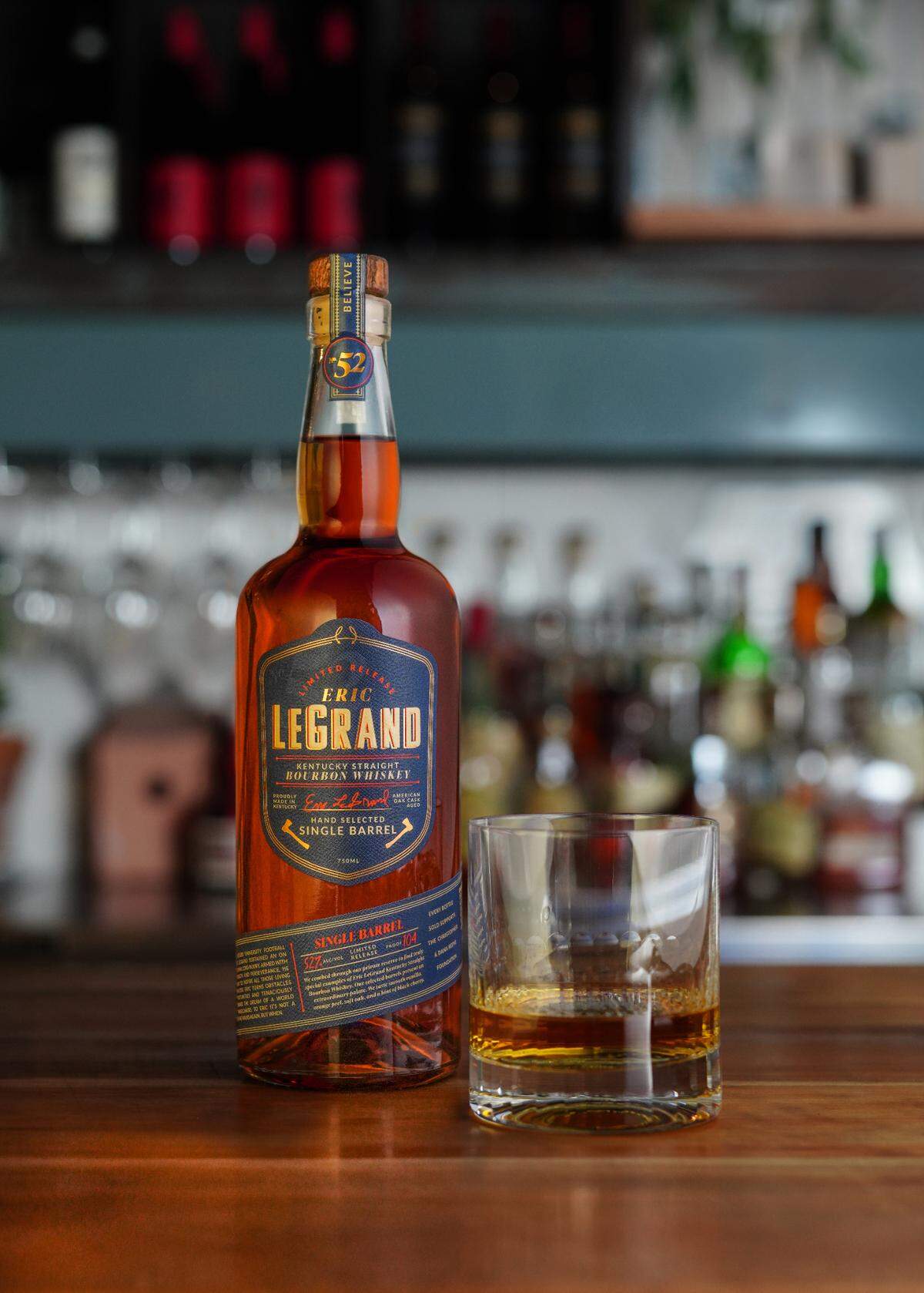 Eric LeGrand Single Barrel is produced by Green River Distilling in Henderson.