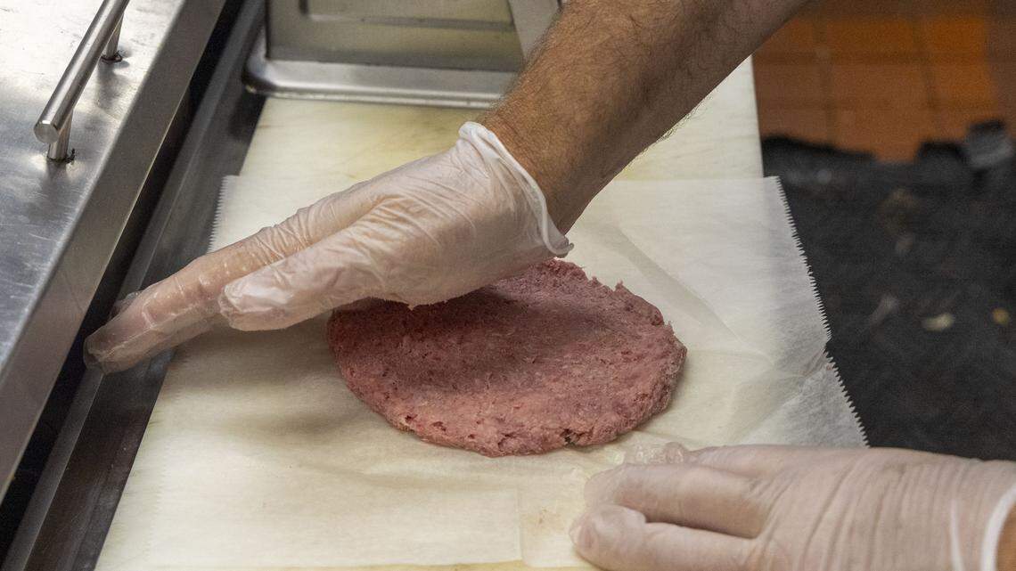 Every O’Round burger made at Shamrock Bar & Grille’s two locations is hand-formed and pressed. Co-Owner C.O. Trump said the key to the burger is the quality of meat, which is a proprietary blend made just for Shamrocks.