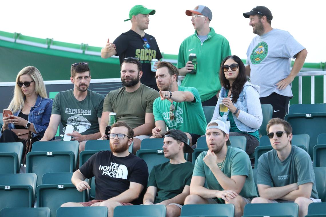 Lexington Sporting Club fans watch a USL League One match between LSC and One Knoxville SC at Lexington SC Stadium on Sept. 13. LSC’s men’s team has at least two more home matches left this season at the new stadium, which seats 7,500 people.