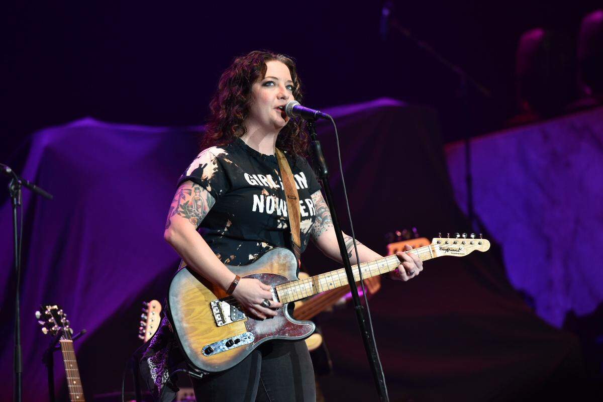 In this 2017 file photo, Ashley McBryde plays her opening set at Rupp Arena. Justin Moore played his first headlining concert at Rupp Arena in Lexington on Nov. 2 with openers Dylan Scott and Ashley McBryde.