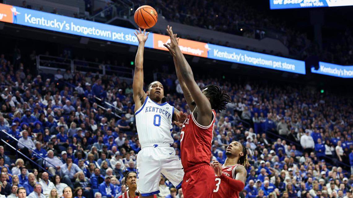 Shot charts from No. 16 Kentucky basketball’s 111-102 win over Arkansas